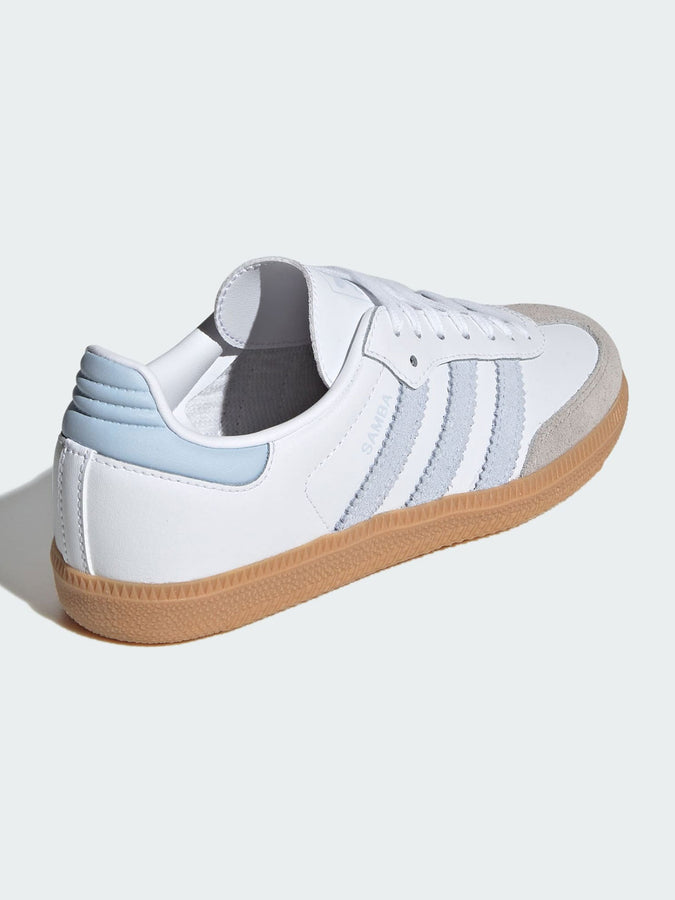 Adidas Samba OG White/Crystal Sky/Gum 3 Shoes Spring 2026 | WHITE/CRYSTAL SKY/GUM 3