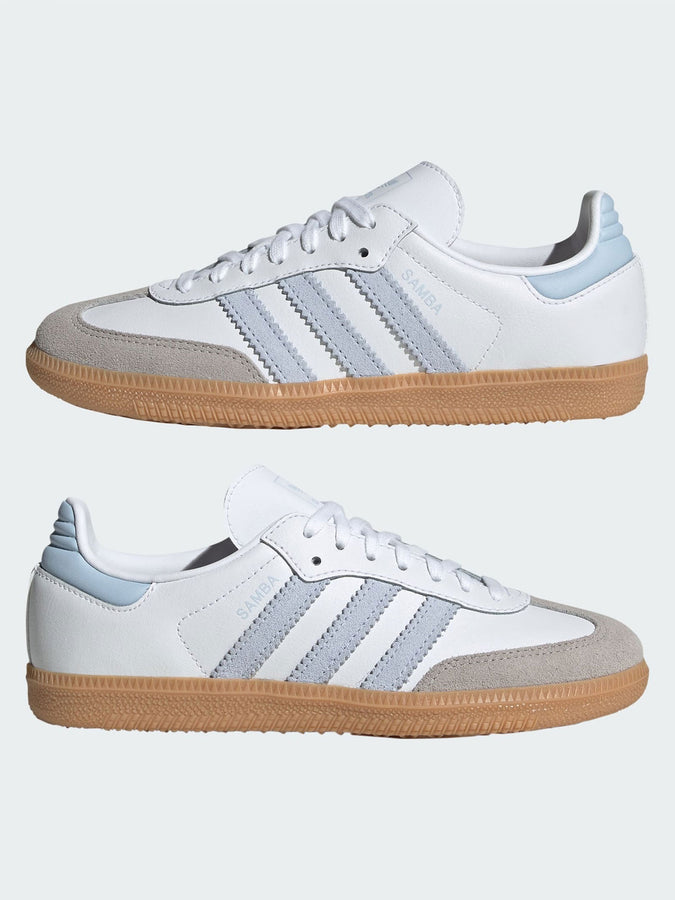 Adidas Samba OG White/Crystal Sky/Gum 3 Shoes Spring 2026 | WHITE/CRYSTAL SKY/GUM 3