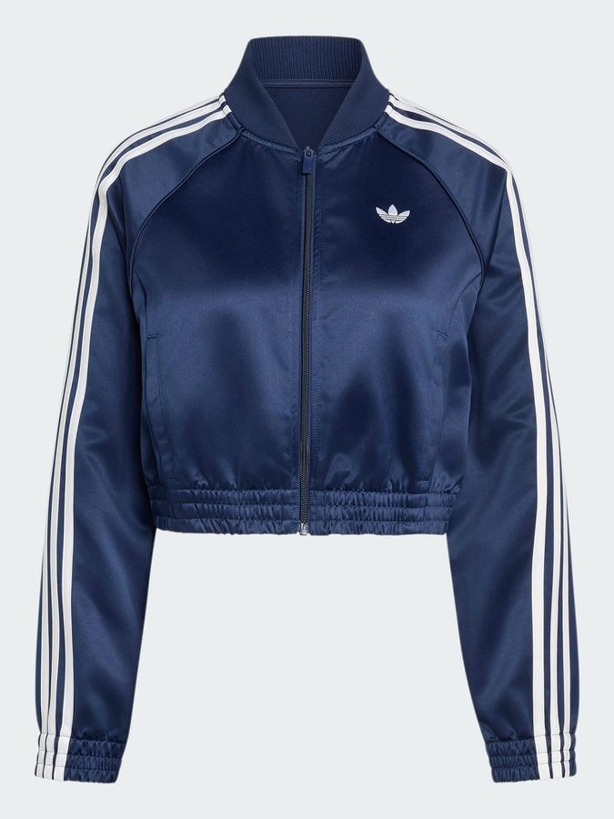 Adidas Adicolor Satin Track Indigo/White Jacket Fall 2026 | INDIGO/WHITE
