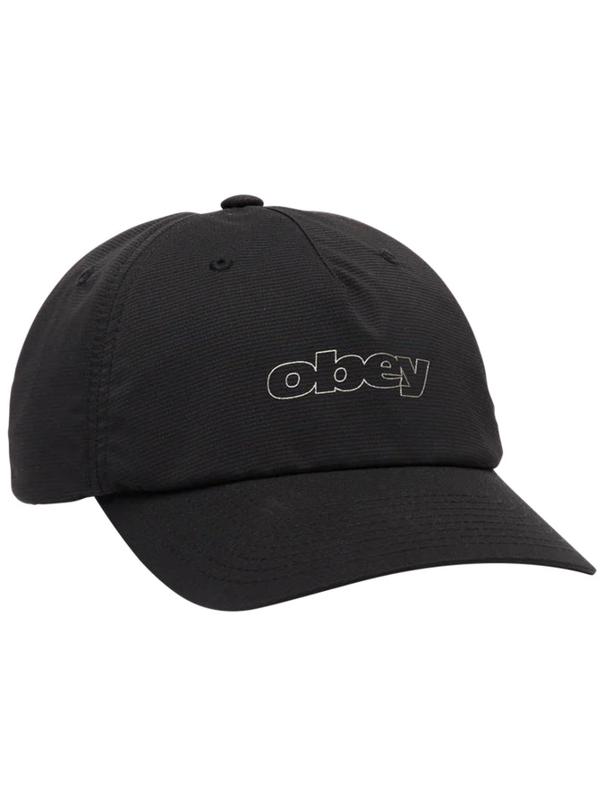 Obey Scamble 5 Panel Strapback Hat | BLACK (BLK)