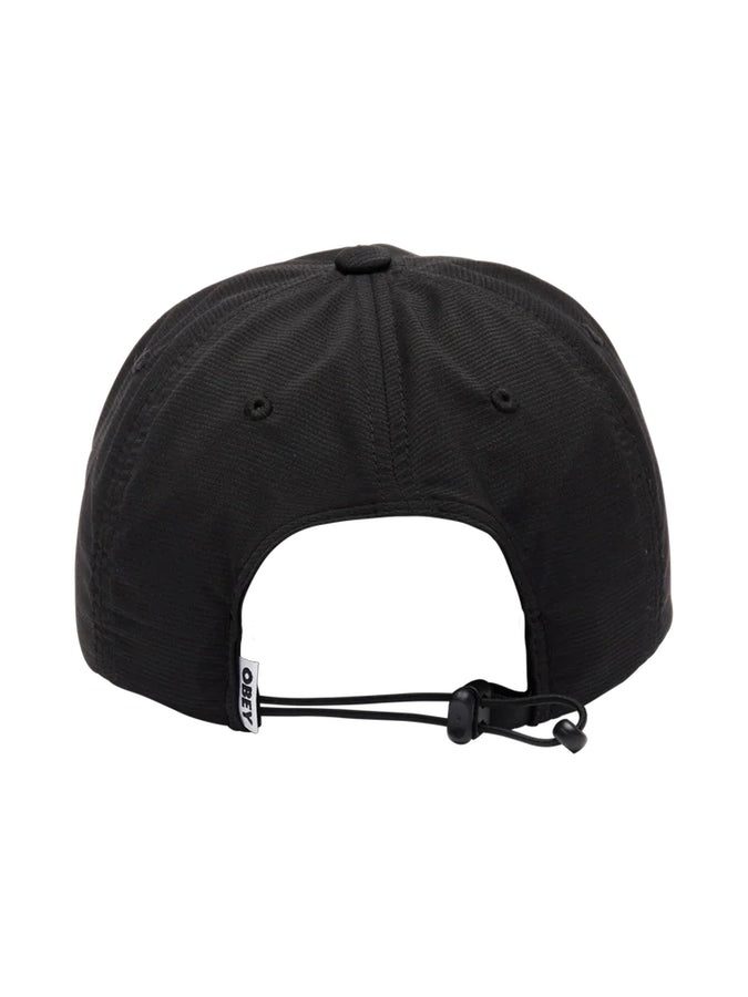 Obey Scamble 5 Panel Strapback Hat | BLACK (BLK)