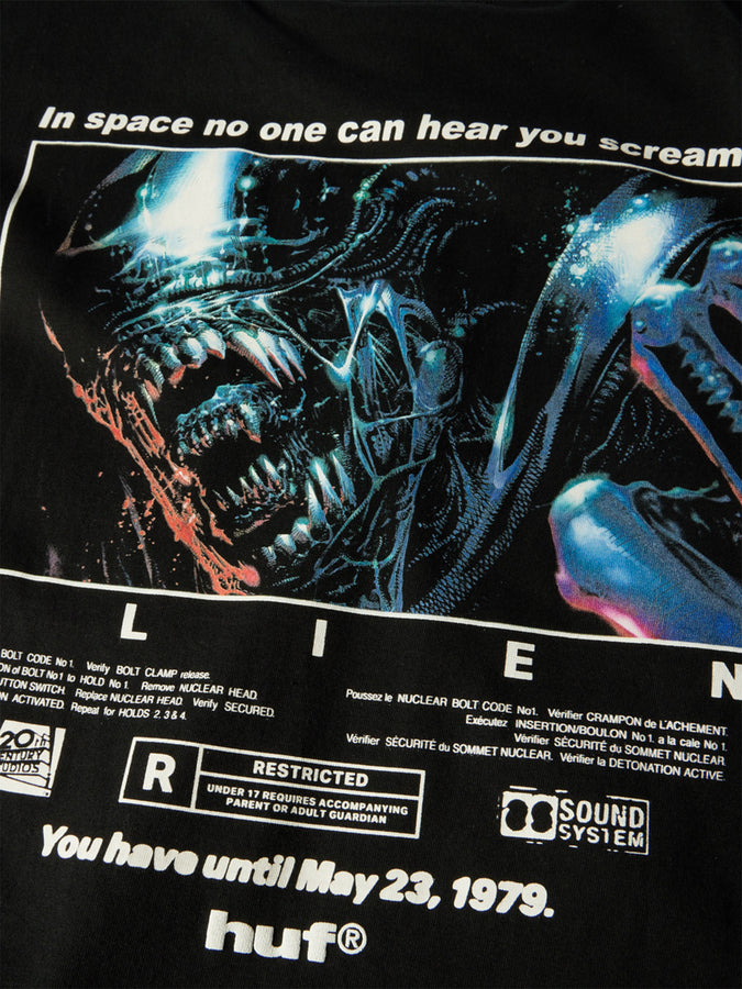 Huf x Alien Scream T-Shirt Holiday 2026 | BLACK