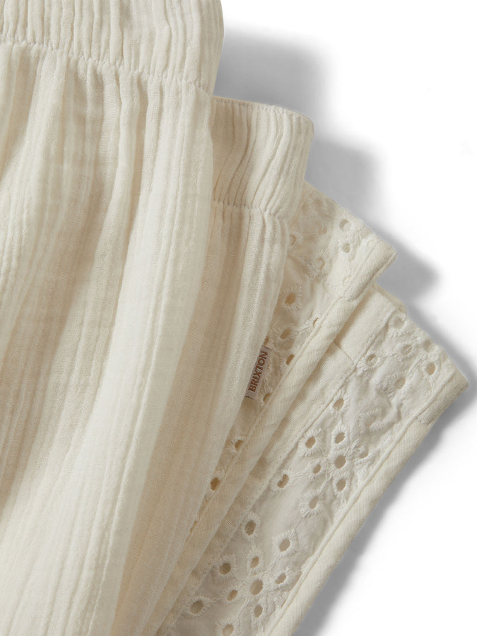 Brixton Seaside Eyelet Wide Pants Spring 2026 | OFF WHITE