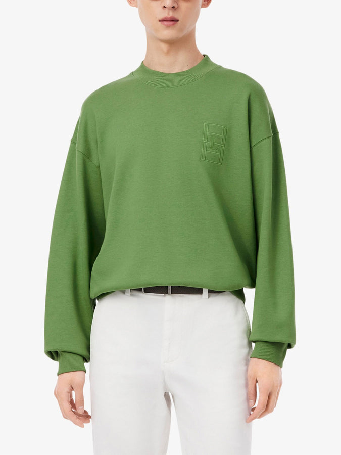 Lacoste Embroidered Crewneck Sweatshirt Spring 2026 | GREEN (02M)