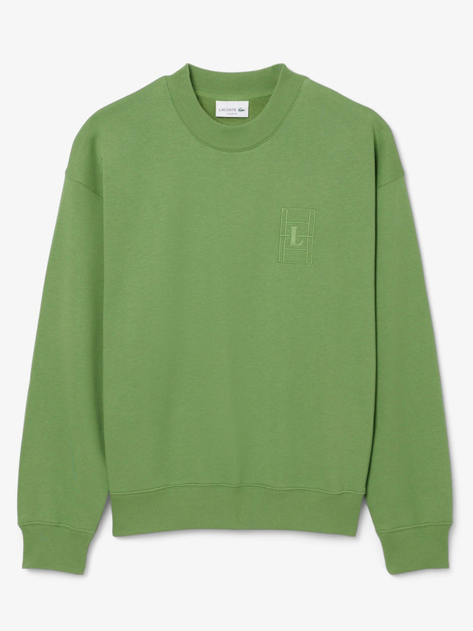 Lacoste Embroidered Crewneck Sweatshirt Spring 2026 | GREEN (02M)