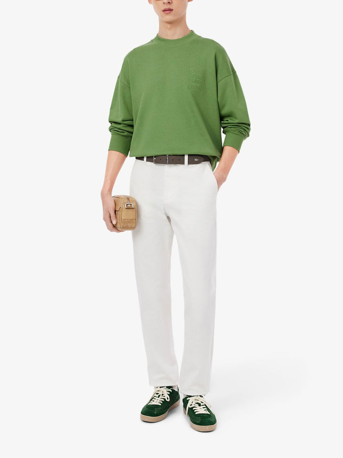 Lacoste Embroidered Crewneck Sweatshirt Spring 2026 | GREEN (02M)
