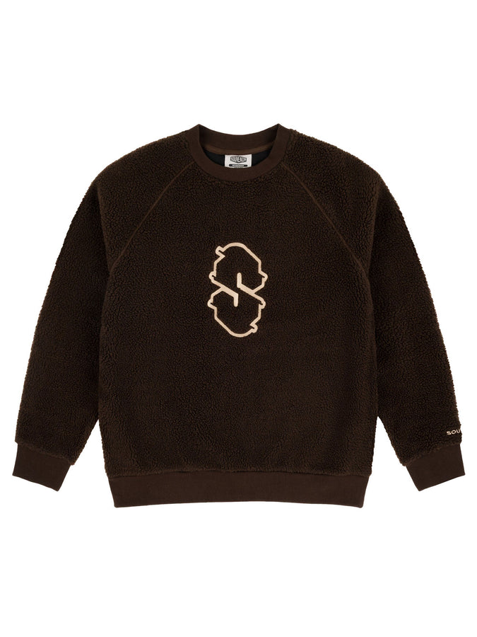Souvenir Sherpa Crewneck Sweatshirt Winter 2026 | CHOCOLATE