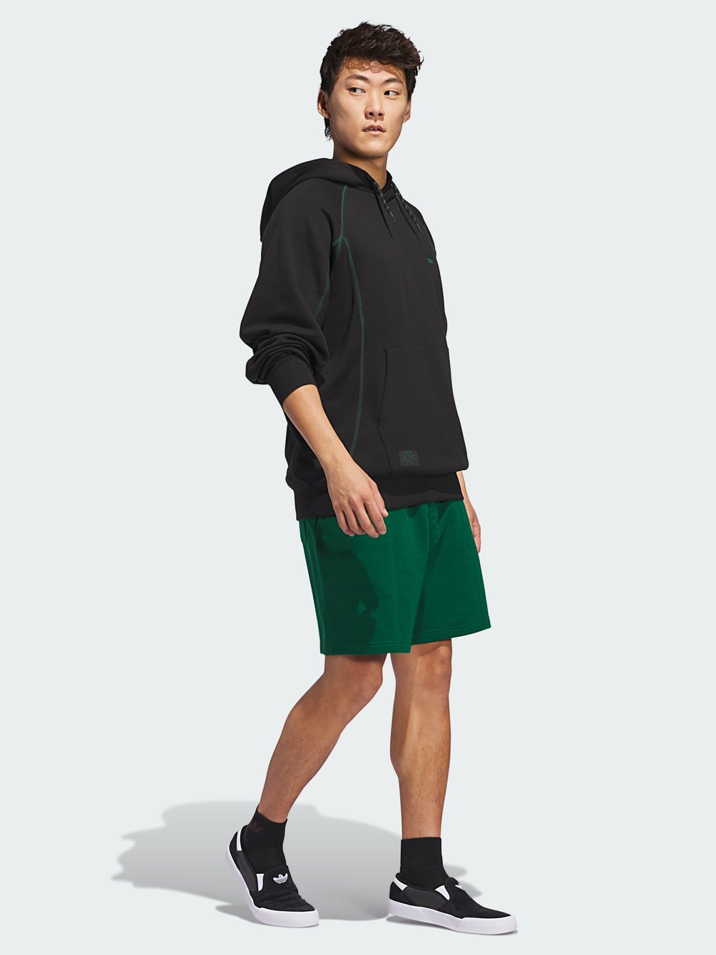 Adidas Skate Shmoofoil Featherweight Black/Dark Green Hoodie