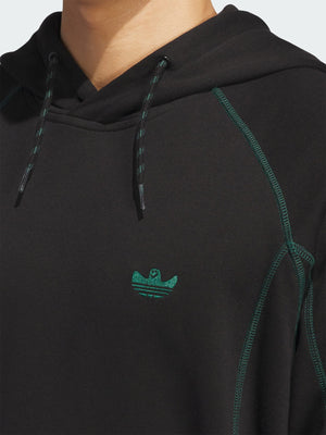 Adidas Skate Shmoofoil Featherweight Black/Dark Green Hoodie