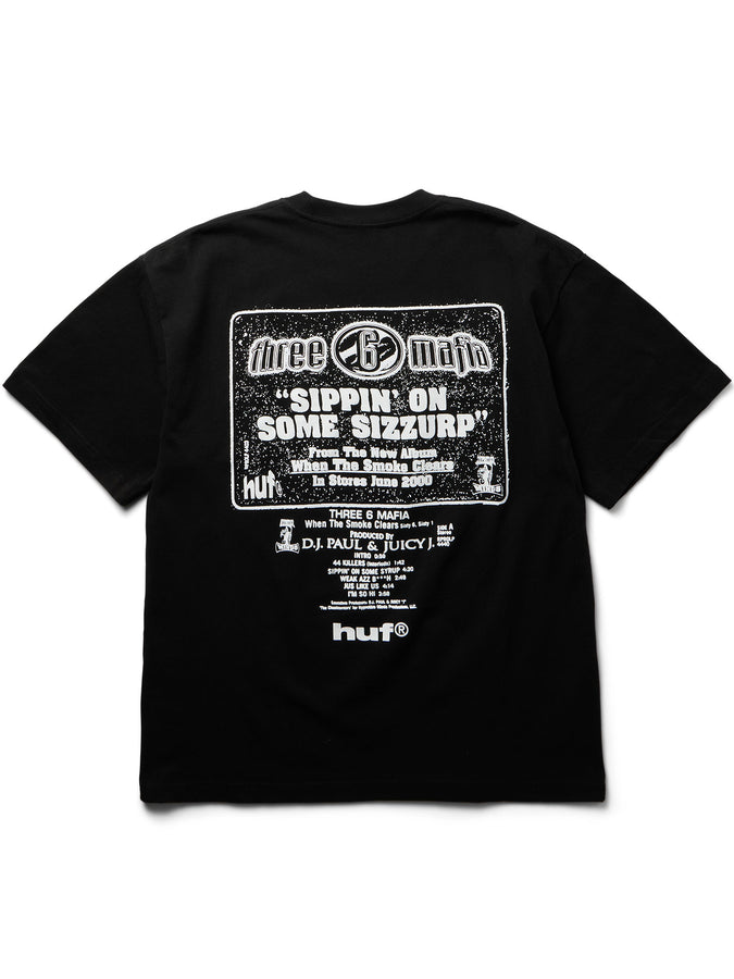 Huf x Three 6 Mafia Sizzurp T-Shirt | BLACK