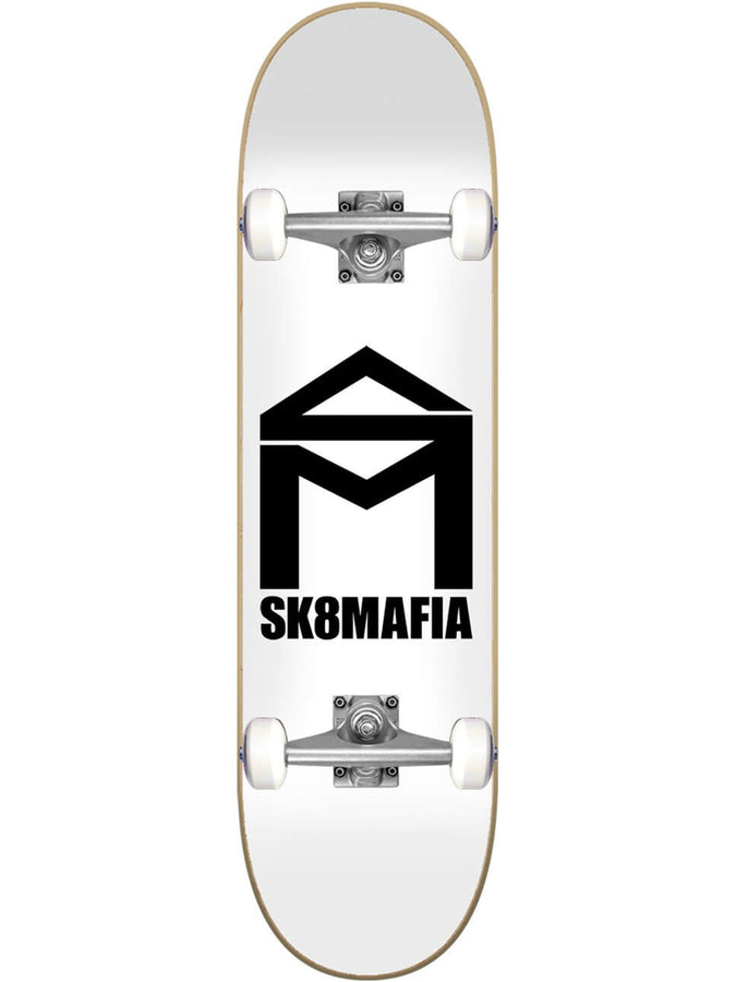 Sk8mafia House Logo White 6 Complete Skateboard | WHITE MICRO