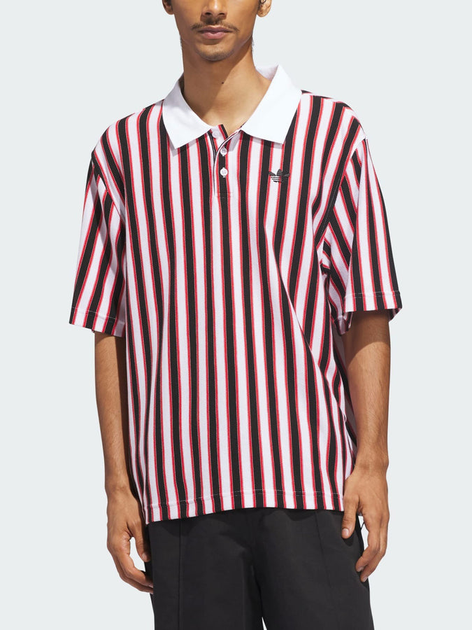 Adidas Skate Classic White/Black/Maroon Polo Spring 2026 | WHITE/BLACK/MAROON