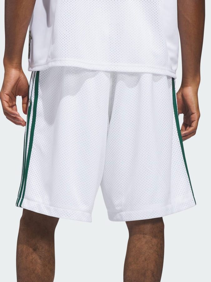 Adidas Skate Tyshawn Bball White/Green Shorts Spring 2026 | WHITE/MATTE GLD/COLLEGIATE GRN