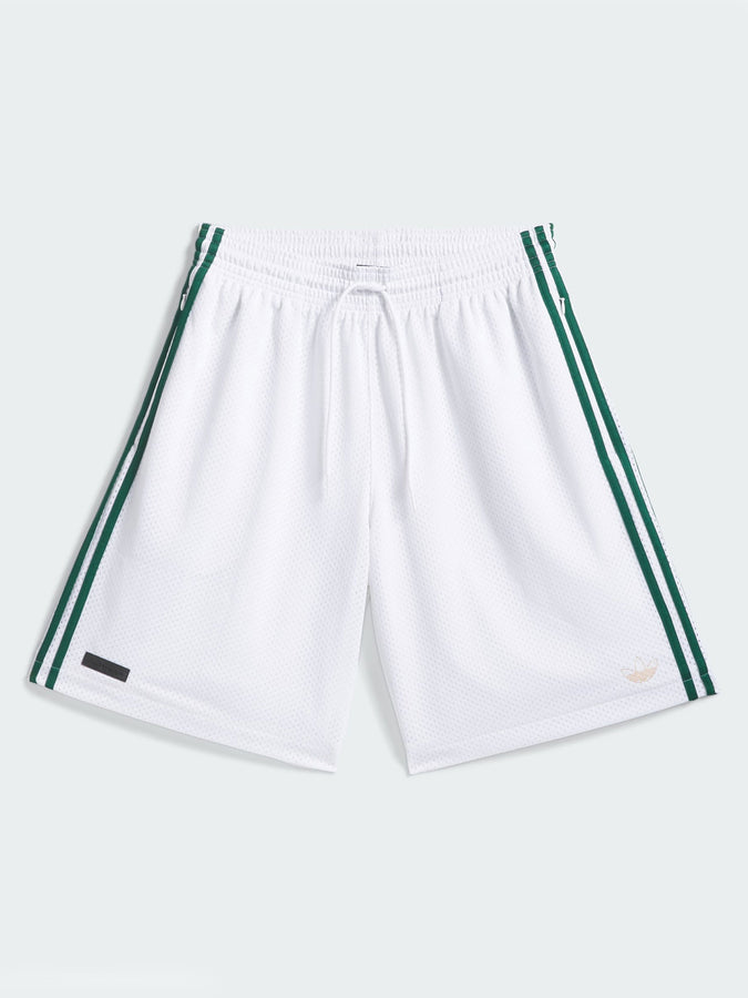 Adidas Skate Tyshawn Bball White/Green Shorts Spring 2026 | WHITE/MATTE GLD/COLLEGIATE GRN