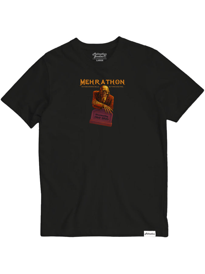 Mehraton Skating Is Dead T-Shirt Fall 2025 | BLACK