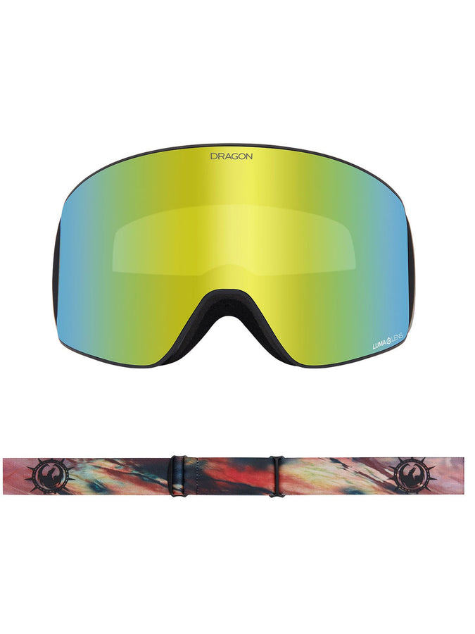 Dragon Slain MAG Cylindrical Burnout/LL Gld Ion + Lens Goggle | BURNOUT/LL GOLD ION