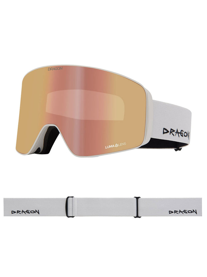 Dragon Slain MAG Cylindrical Off Wht/LL Rose Gold Ion Goggle | OFF WHITE/LL ROSE GOLD ION