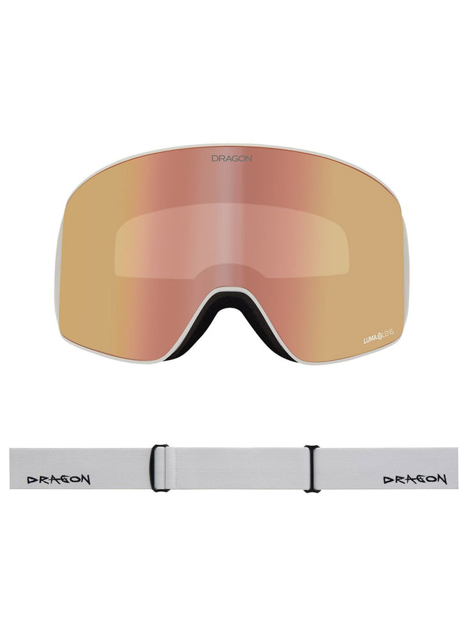 Dragon Slain MAG Cylindrical Off Wht/LL Rose Gold Ion Goggle | OFF WHITE/LL ROSE GOLD ION
