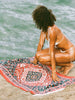 Slowtide Haven Burgundy Beach Towel Spring 2026