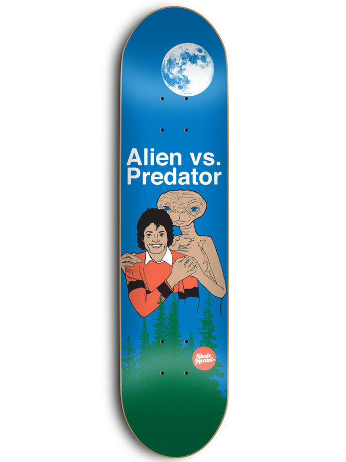 Skate Mental Alien Vs Predator Night 8.4 Skateboard Deck | MULTI FOIL