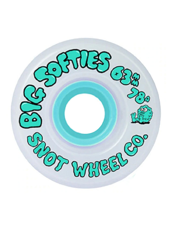 Snot Team 63mm Skateboard Wheels | TEAL/WHITE