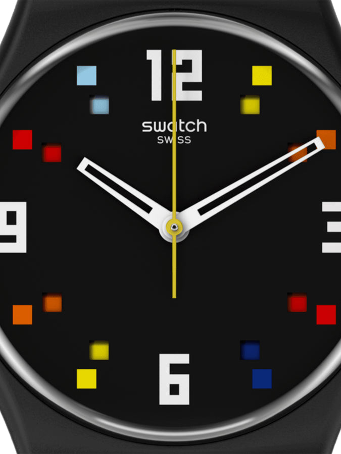Swatch Carousel Squares Black Watch | BLACK
