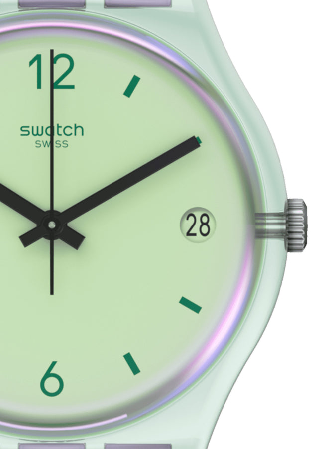 Mystic Swatch Sunrise Watch | PURPLE/GREEN