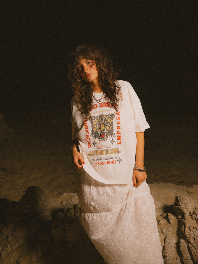 Brixton The Getaway Oversized T-Shirt Spring 2026 | VINTAGE WHITE