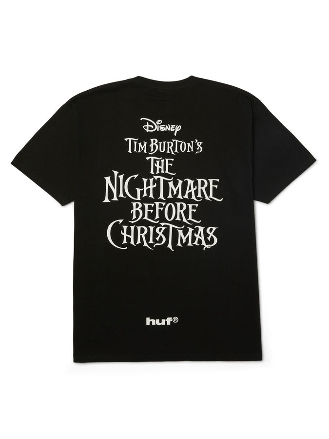 Huf x The Nighmare Before Christmas Spiral Hill T-Shirt Holiday 2025 | BLACK