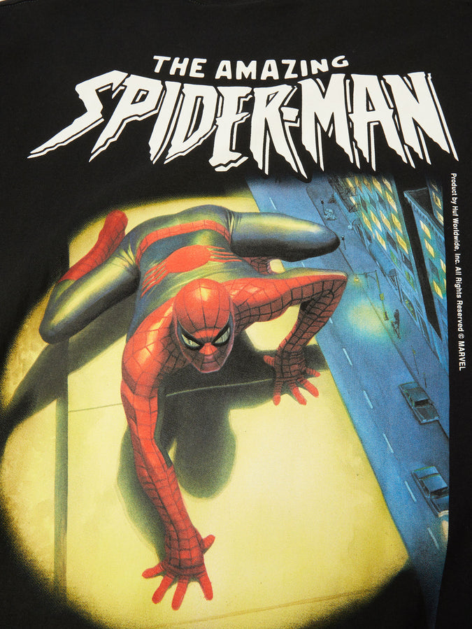 Huf x Marvel Spider-Man Spotted T-Shirt Fall 2026 | BLACK