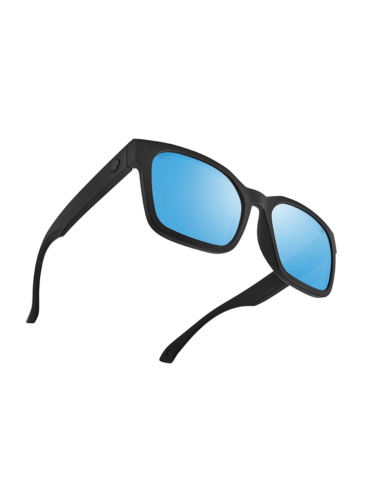 Spy Dessa Matte Black/Boost Ice Blue Mirror Sunglasses