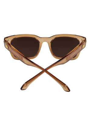 Spy Dessa Translucent Nutmeg/Dark Brown Fade Sunglasses