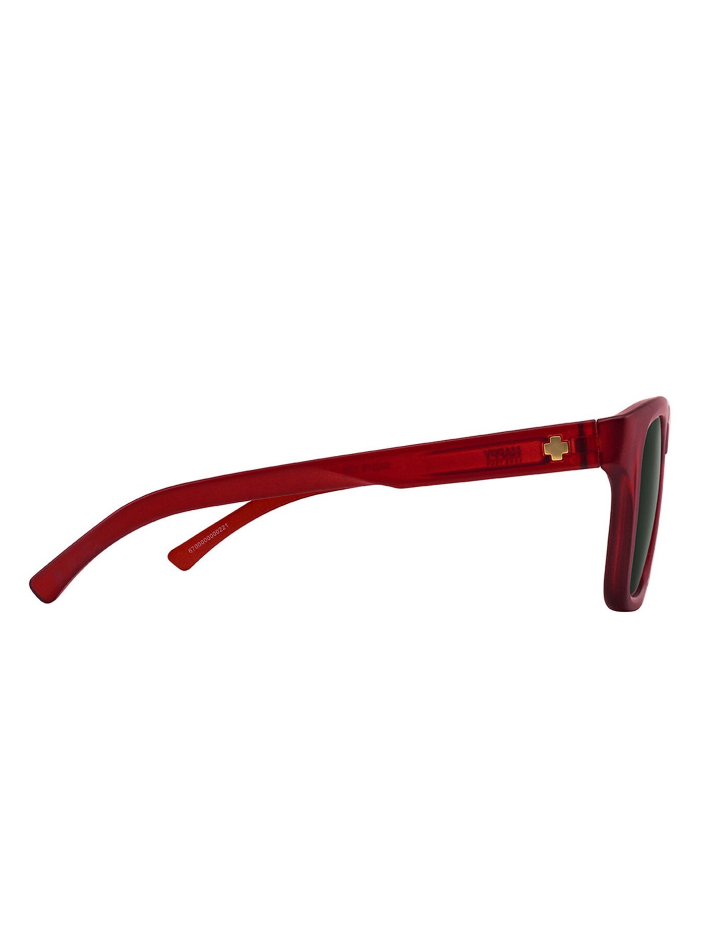 Spy Saxony Translucent Red/Gray Green Sunglasses