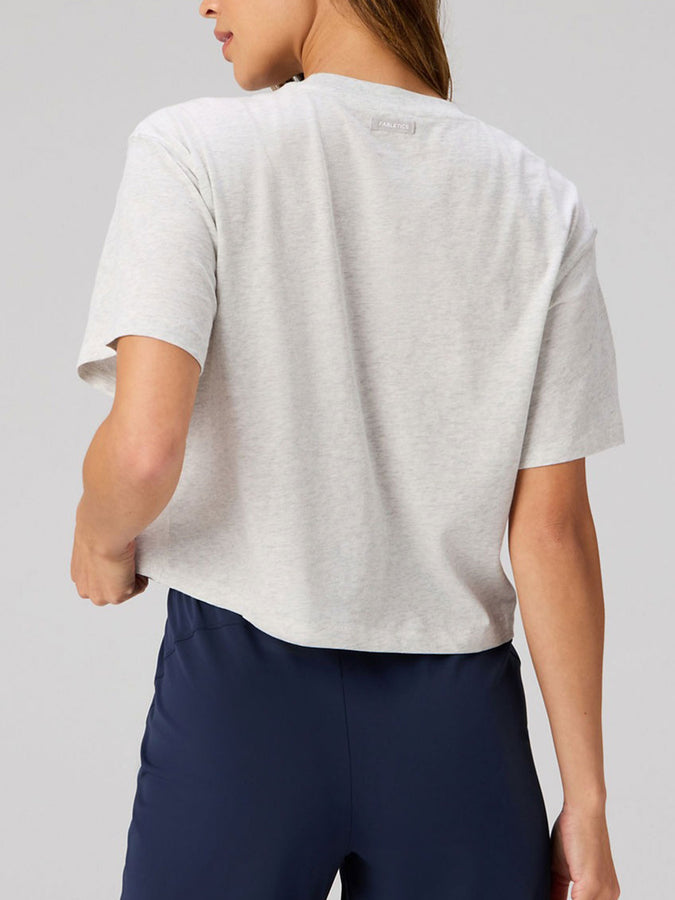 Fabletics Cotton Boxy T-Shirt Fall 2026 | LIGHT GREY HEATHER
