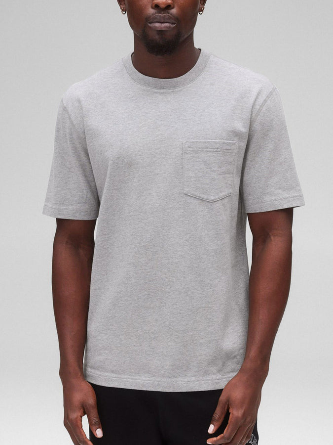 Reigning Champ Midweight Jersey Standard T-Shirt | HEATHER GREY