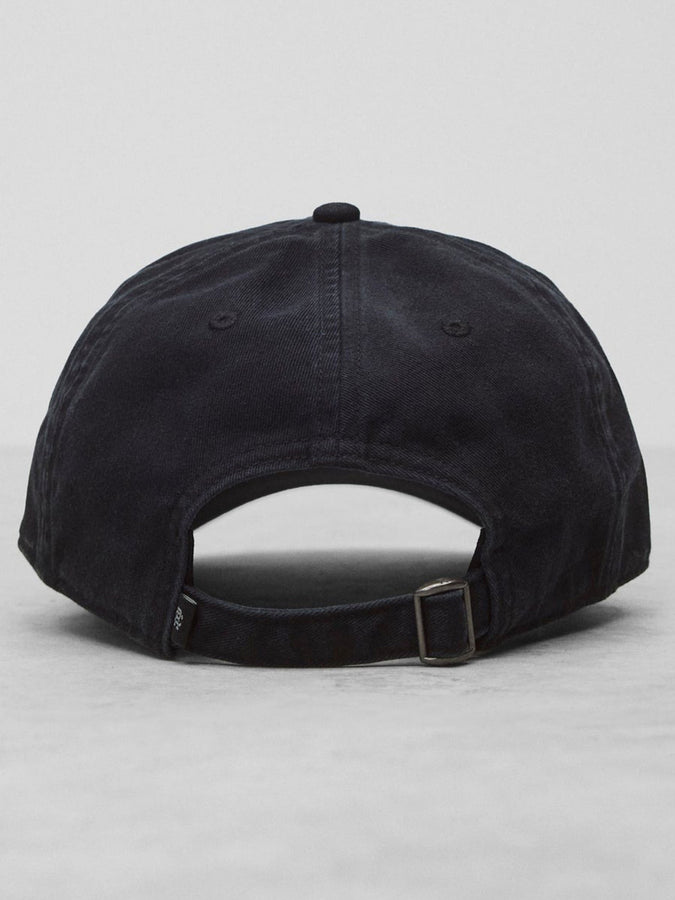 Reigning Champ Cotton Chino Low Pro Monogram Strapback Hat | WASHED BLACK