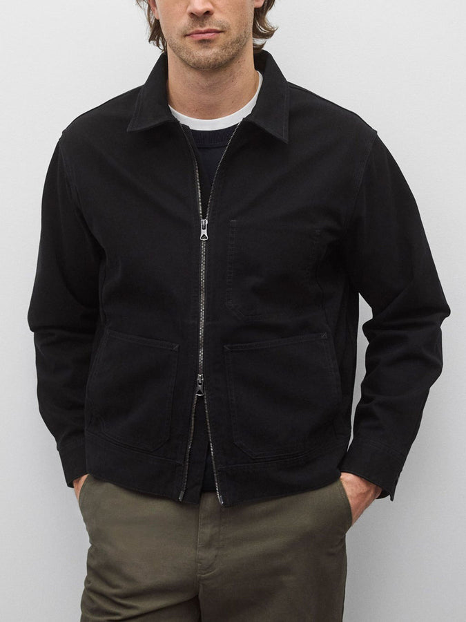 Reigning Champ Cotton Canvas Grounds Jacket Spring 2026 | BLACK