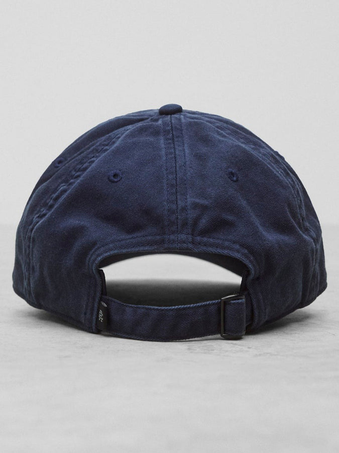 Reigning Champ Cotton Chino Low Pro Monogram Strapback Hat | WASHED NAVY