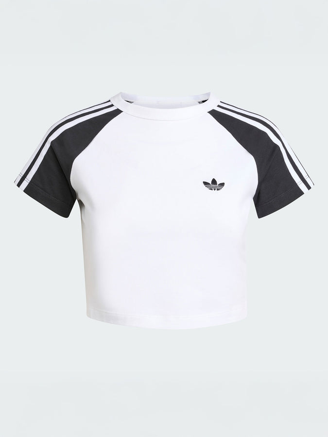 Adidas 3 Stripes Baby White/Black/White T-Shirt Spring 2026 | WHITE/BLACK/WHITE