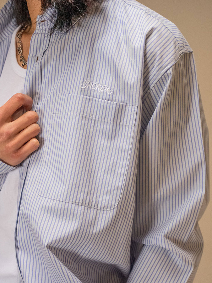 Jacker Stripe Long Sleeve Buttondown Shirt Summer 2026 | BLUE