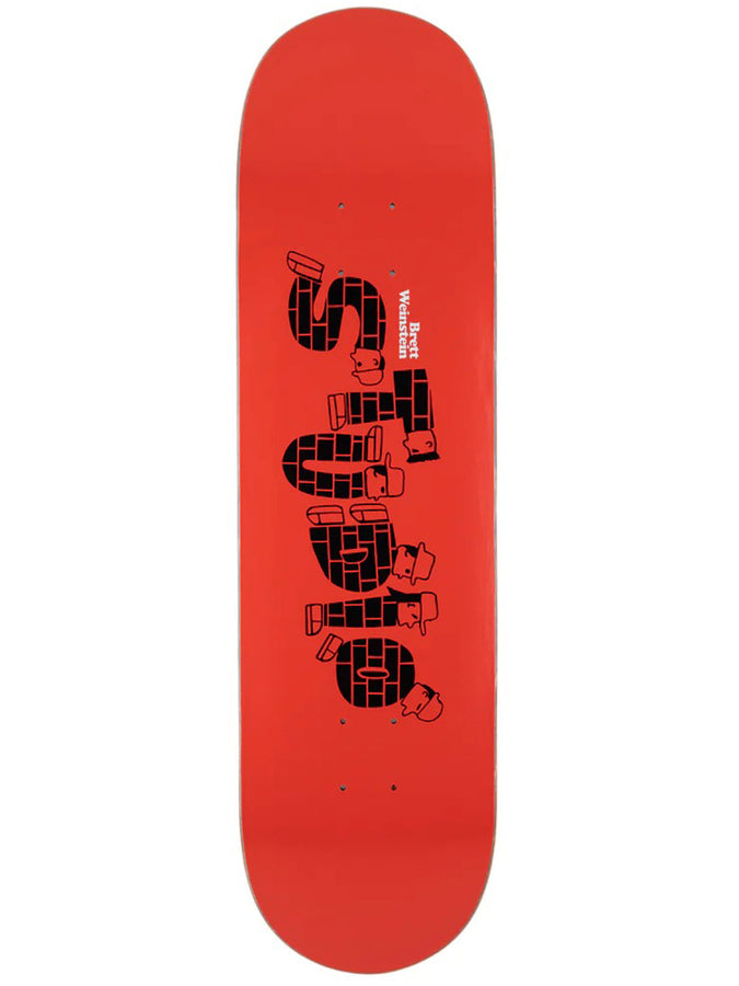 Studio Brett Weinstein Brick Buddies 8.375 Skateboard Deck | RED