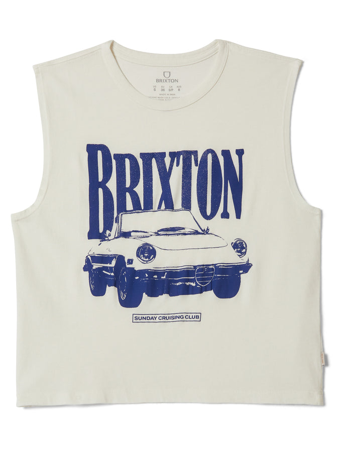 Brixton Sunday Cruising Club Tank Top Spring 2026 |VINTAGE WHITE