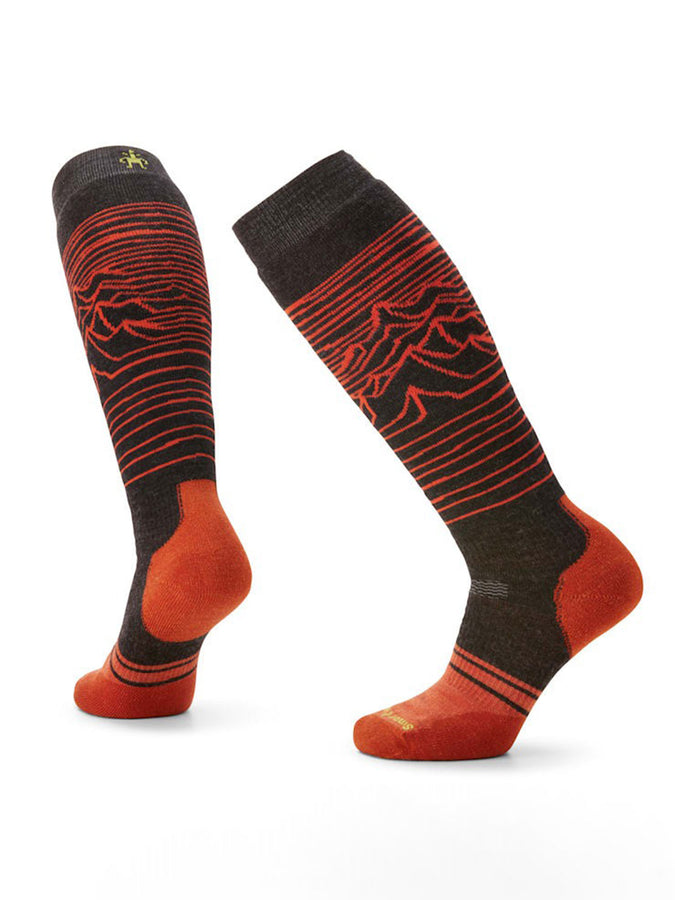 Smartwool Snow Full Cushion Iguchi Otc Socks | CHARCOAL (003)