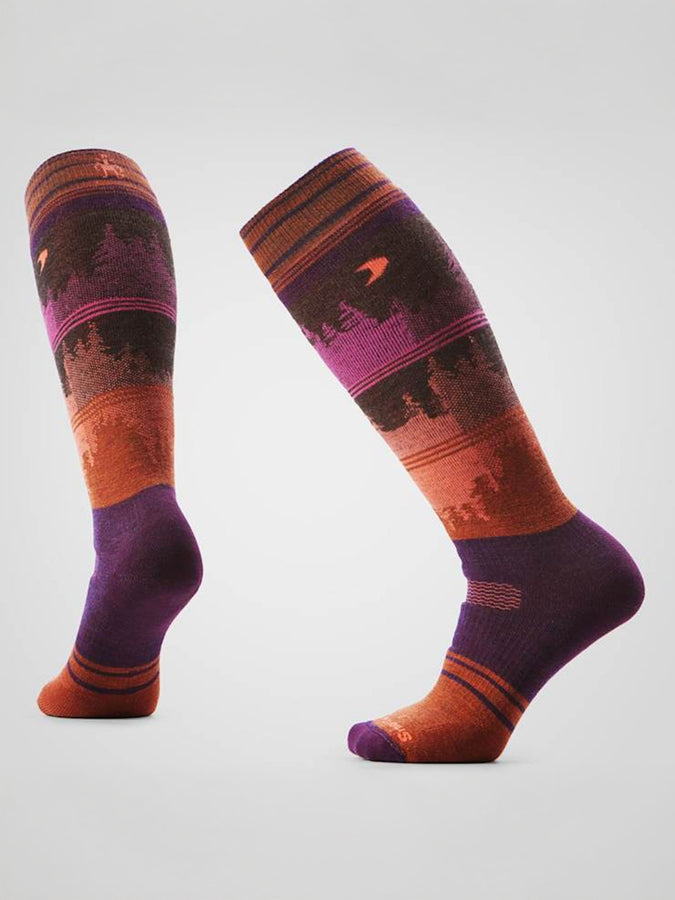 Smartwool Snow Full Cusion Twilight Vista Otc Socks | PURPLE IRIS (L90)