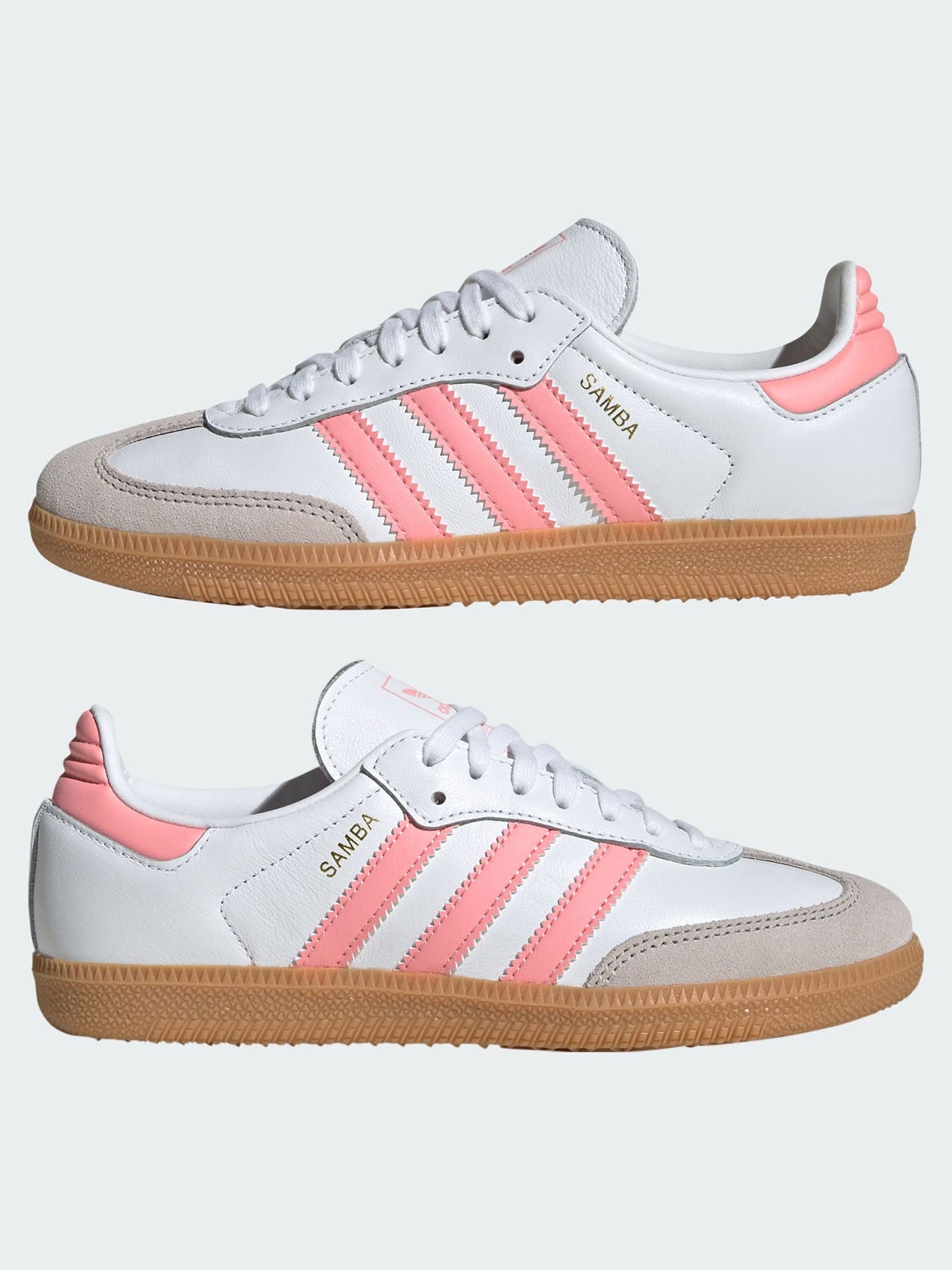 Adidas Samba OG White/Semi Pink Spark/Gum3 Shoes Spring 2025