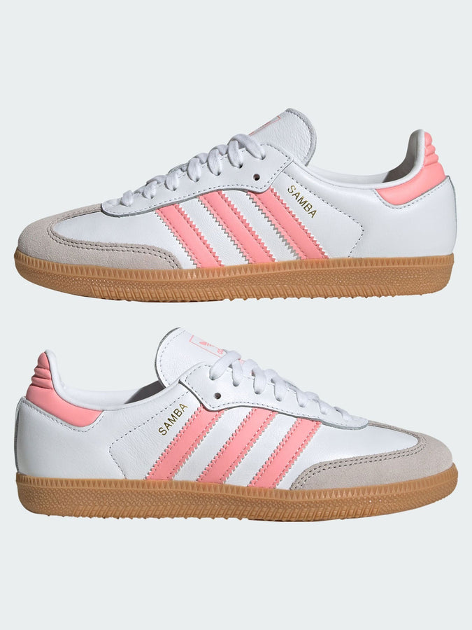 Adidas Samba OG White/Semi Pink Spark/Gum3 Shoes Spring 2025 | WHITE/SEMI PINK SPARK/GUM3