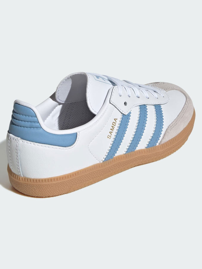 Adidas Samba OG White/Ash Blue/Gum Shoes Fall 2025 | WHITE/ASH BLUE/GUM