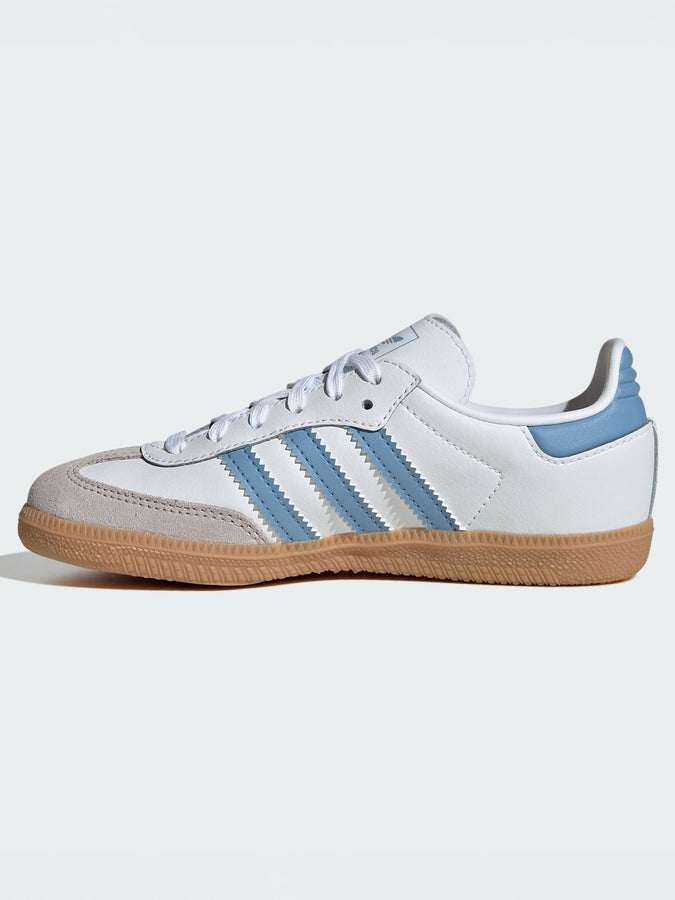 Adidas Samba OG White/Ash Blue/Gum Shoes Fall 2025 | WHITE/ASH BLUE/GUM