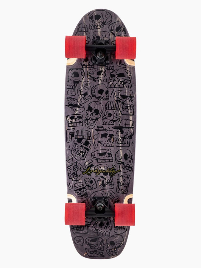Landyachtz Schooner Skull Jam 9.9 X 33.6'' Complete Cruiser | BLACK
