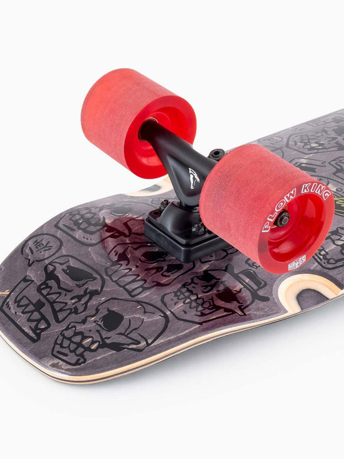 Landyachtz Schooner Skull Jam 9.9 X 33.6'' Complete Cruiser | BLACK